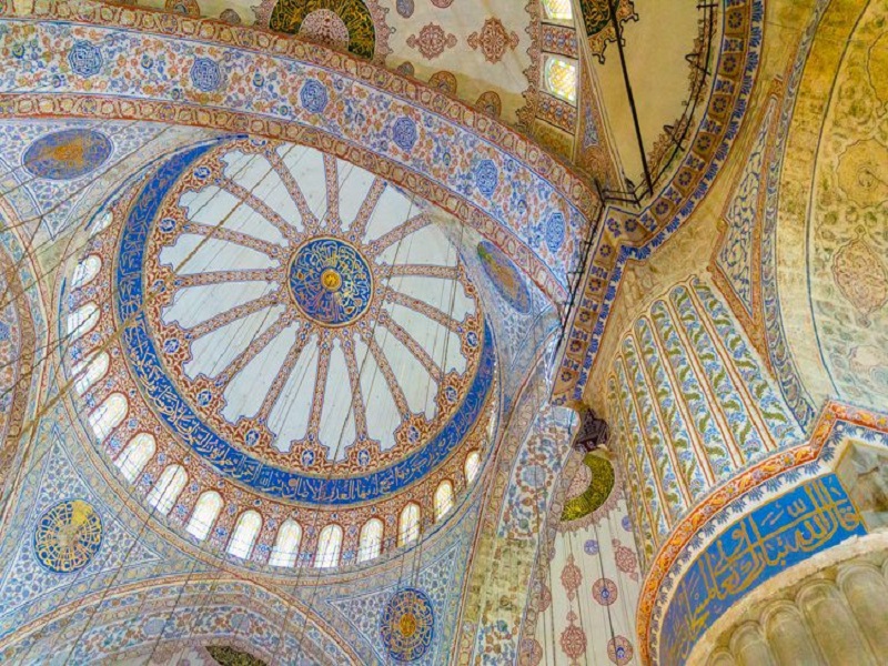 معماری درون مسجد سلیمانیه