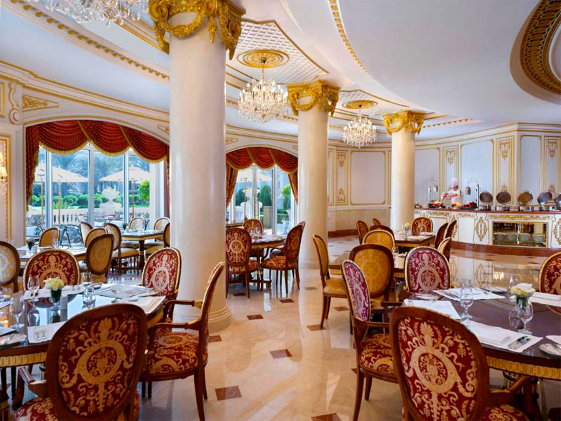 رستوران لا ژاردین هتل رافلز پالم دبی