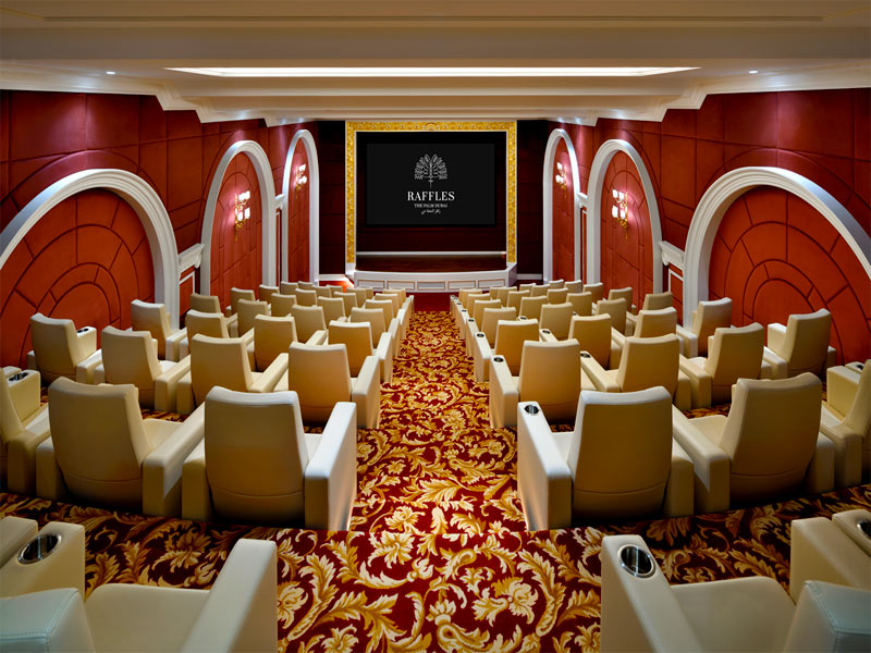 سالن آمفی تئاتر هتل رافلز پالم دبی