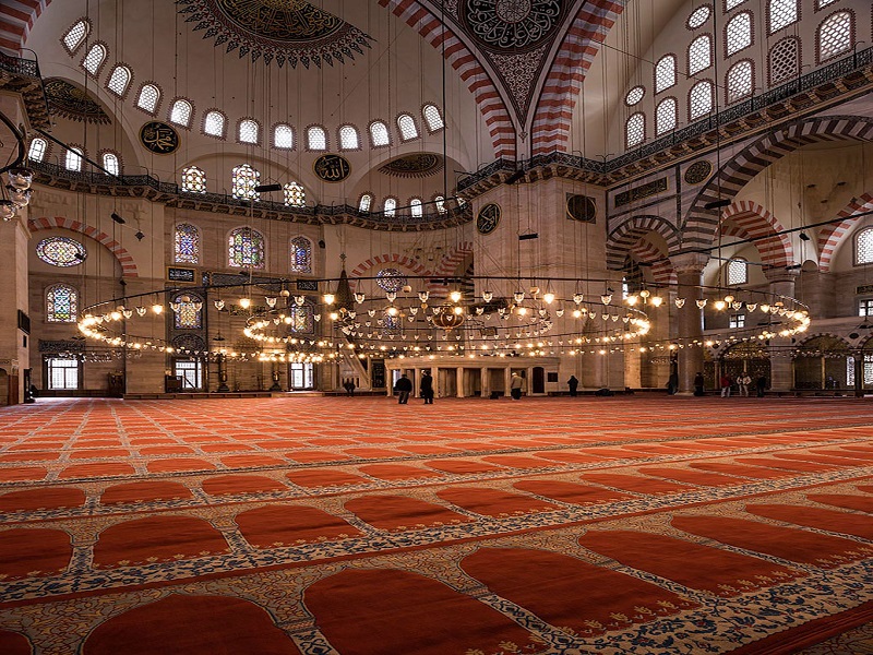 معماری درون مسجد سلیمانیه