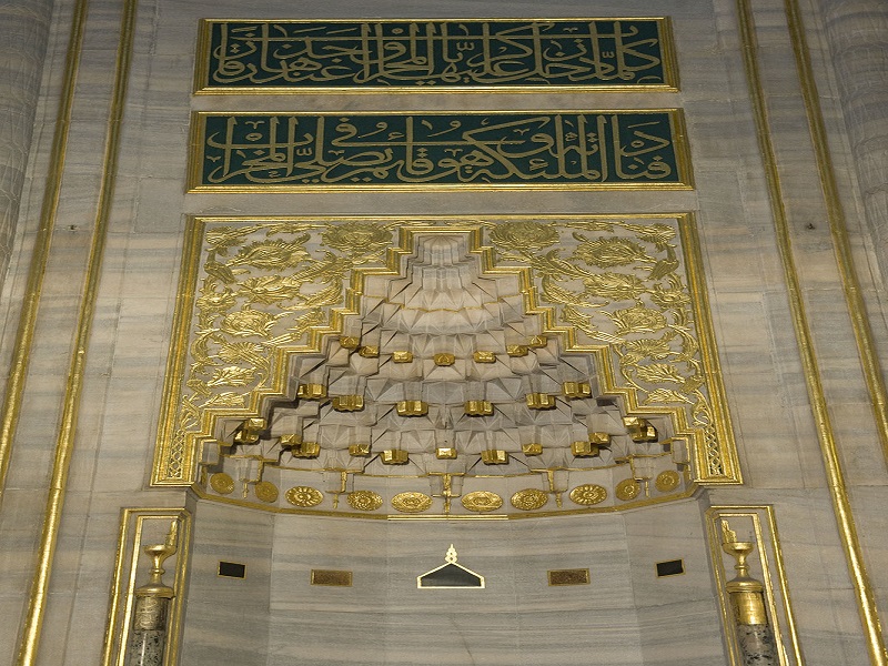 معماری درون مسجد سلیمانیه